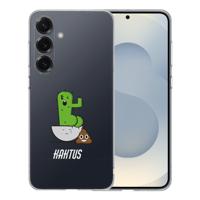TPU Hoesje Samsung Galaxy S25 - Cactus Poo Backcover TPU Hoesje Samsung Galaxy S25 - Cactus Poo Backcover