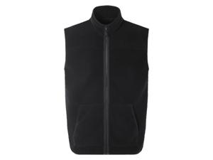 LIVERGY Heren teddy bodywarmer (Zwart, XL)