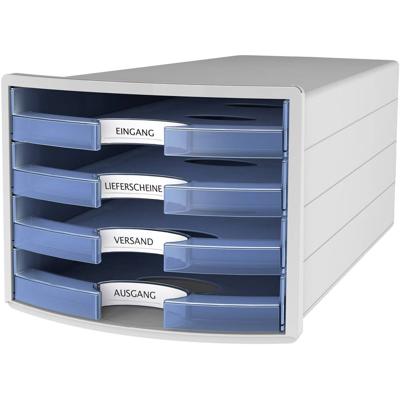 HAN IMPULS 2.0 1013-64 Ladebox Lichtgrijs DIN A4, DIN C4 Aantal lades: 4