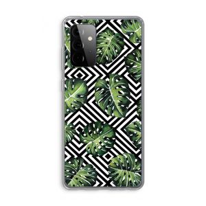 Geometrische jungle: Samsung Galaxy A72 Transparant Hoesje