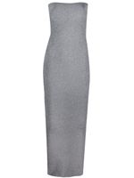 Wolford robe longue en lurex à design sans bretelles - Gris