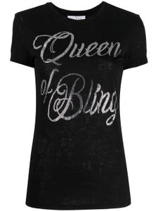 Philipp Plein t-shirt Queen Of Bling en coton - Noir