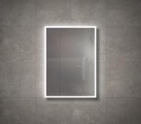 Badkamerspiegel Vasco | 58x80 cm | Rechthoekig | Directe en indirecte LED verlichting | Drukschakelaar