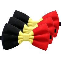 3x Belgie verkleed vlinderstrikken/vlinderdassen 12 cm voor dames/heren   -