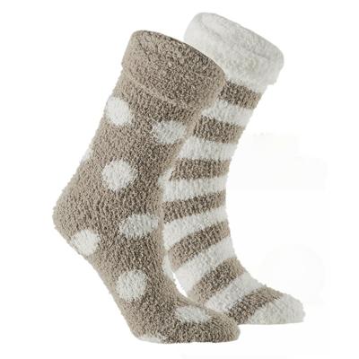 Apollo bedsokken / huissokken - dames - 2-pack - beige/wit - one size - Slaapsokken - Slofsokken Apollo bedsokken / huissokken - dames - 2-pack - beige/wit - one size - Slaapsokken - Slofsokken