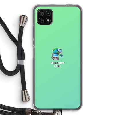 Win98: Samsung Galaxy A22 5G Transparant Hoesje met koord