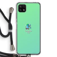 Win98: Samsung Galaxy A22 5G Transparant Hoesje met koord