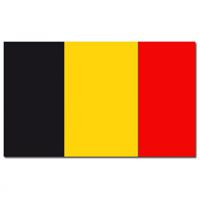 Vlag Belgie van 90 x 150 cm - feestartikelen - Landen thema supporters