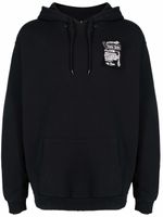 Raf Simons X Fred Perry hoodie à détail de patch - Noir