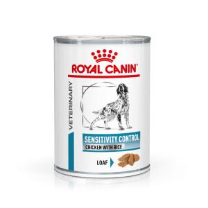 Royal Canin Veterinary Sensitivity Control kip met rijst natvoer hond (paté) 1 tray (12 x 410 g)