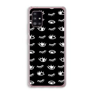 Eye pattern #3: Samsung Galaxy A51 5G Transparant Hoesje