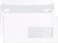 250 Zelfklevende enveloppen 110x220mm venster rechts 45x100mm Clairalfa