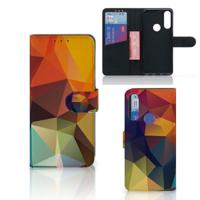 Alcatel 1S 2020 | Book Case | Polygon Color
