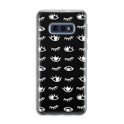 Eye pattern #3: Samsung Galaxy S10e Transparant Hoesje