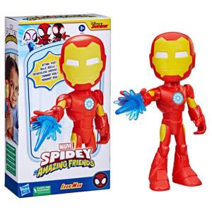 Marvel Spidey and His Amazing Friends Supersized Iron Man figuur - 23 cm