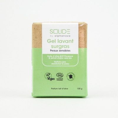 Cleansing bar bio gel gevoelige huid sheabutter