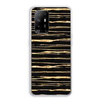 Gouden strepen: Oppo A95 5G Transparant Hoesje