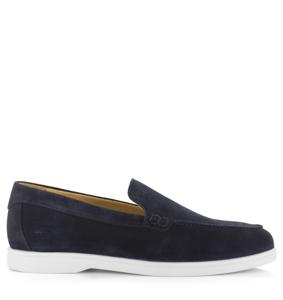 BLACKSTONE Blackstone - BG360 Navy loafers van suèd Blauw Suede Loafers Heren