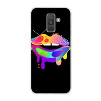Lip Palette: Samsung Galaxy A6 Plus (2018) Transparant Hoesje