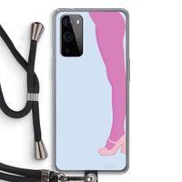 Pink panty: OnePlus 9 Pro Transparant Hoesje met koord