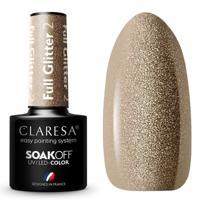 Claresa uv/led gellak 5ml full glitter 2 bronze