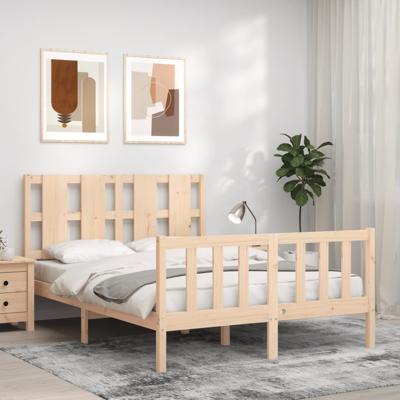 Bedframe zonder matras massief grenenhout 140x200 cm