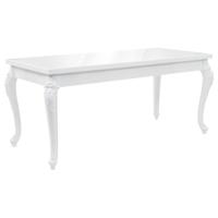 Eettafel 179x89x81 cm hoogglans wit