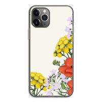 Wilde bloemen: iPhone 11 Pro Transparant Hoesje
