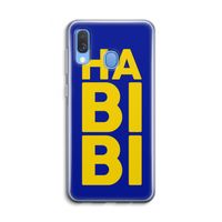 Habibi Blue: Samsung Galaxy A40 Transparant Hoesje