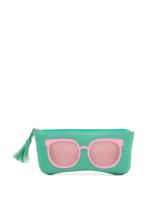 Sarah Chofakian porte-monnaie à imprimé lunettes - Vert - thumbnail