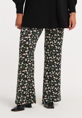Yoek Pantalon bootleg GAROFANI | Zwart | Maat 38/40