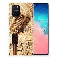 Samsung Galaxy S10 Lite | Siliconen hoesje | met foto Bladmuziek