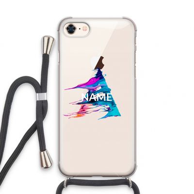Abstract Spectrum: iPhone 7 Transparant Hoesje met koord