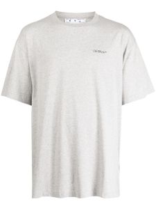 Off-White t-shirt en coton à imprimé Jumbo Arrow - Gris