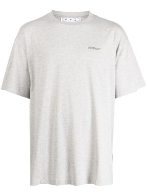 Off-White t-shirt en coton à imprimé Jumbo Arrow - Gris