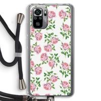 Kleine roosjes: Xiaomi Redmi Note 10S Transparant Hoesje met koord