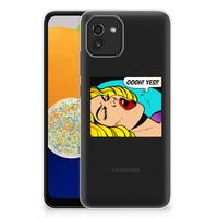 Samsung Galaxy A03 Silicone Back Cover Popart Oh Yes