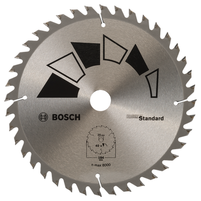 Bosch Accessoires Cirkelzaagblad Standard 184X20 T40 - 2609256B56