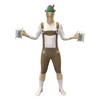 Originele morphsuit Oktoberfest lederhosen - thumbnail