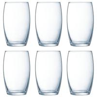 Tumbler waterglazen - 12x - 360 ml - glas - 12 cm - glazen - drinkglazen