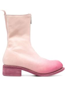 Guidi bottes zippées en cuir - Rose