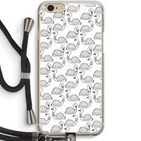 Zwanen: iPhone 6 / 6S Transparant Hoesje met koord