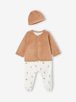 Personaliseerbaar babypakje cappuccino