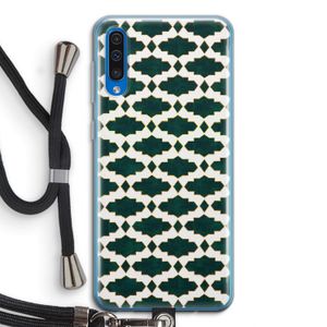 Moroccan tiles: Samsung Galaxy A50 Transparant Hoesje met koord