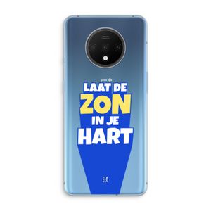 Laat de zon in je hart: OnePlus 7T Transparant Hoesje