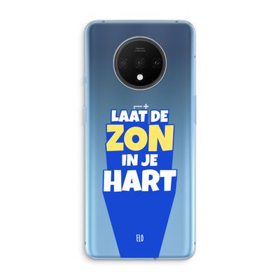 Laat de zon in je hart: OnePlus 7T Transparant Hoesje