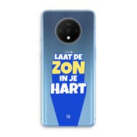 Laat de zon in je hart: OnePlus 7T Transparant Hoesje Laat de zon in je hart: OnePlus 7T Transparant Hoesje
