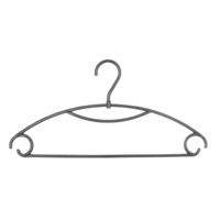 5Five Kledinghangers - 10x - grijs - kunststof - 41 x 20 cm - kleerhangers 5Five Kledinghangers - 10x - grijs - kunststof - 41 x 20 cm - kleerhangers