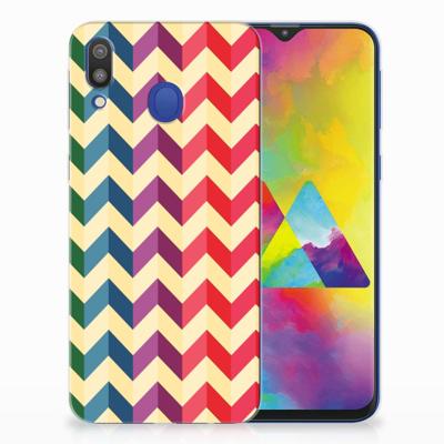 Samsung Galaxy M20 (Power) | TPU bumper | Zigzag Multi Color