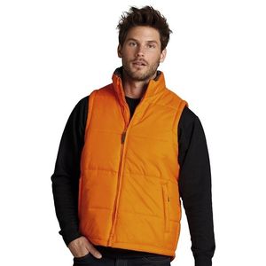 Oranje bodywarmer voor heren 2XL  -